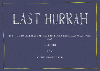 Last Hurrah by Linda and Harriett