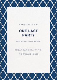 Marrakesh (Tall) - Graduation Party Invitation by Paperless Post