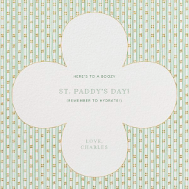 Striped Clover by Paperless Post