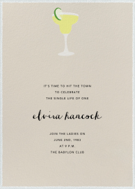Margarita Tall - Bachelorette Party Invitation by Paperless Post