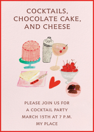 Important Things - Cocktail Party Invitation by Mr. Boddington's Studio