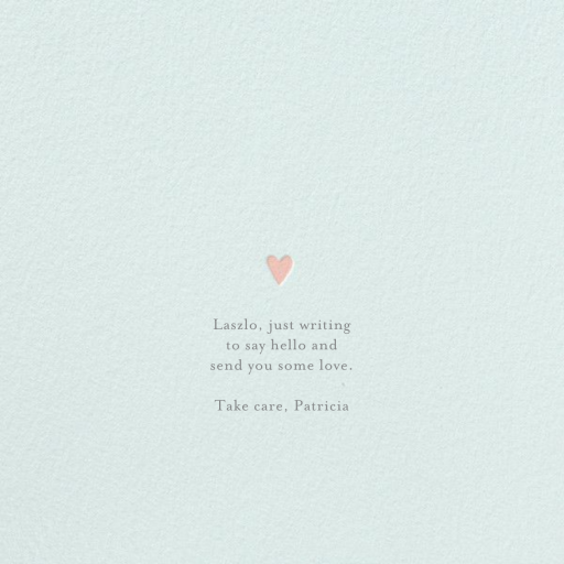 Shared Space - Thinking of You Card by Little Cube - Back