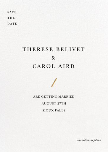 Masterstroke - Save the Date by Paperless Post