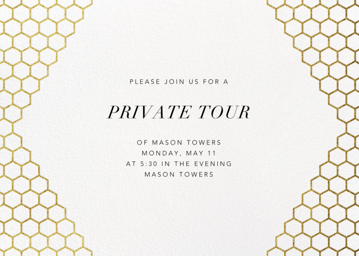 Honeycomb Party - VIP Event Invitation by Paperless Post