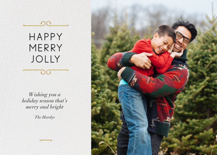 Merry Scrollwork - Holiday Card by Paperless Post