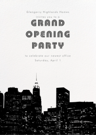 Cityscape - Launch Party Invitation by Paperless Post