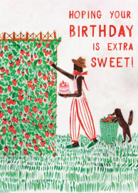 Strawberry Serendipity - Birthday Card by Mr. Boddington's Studio