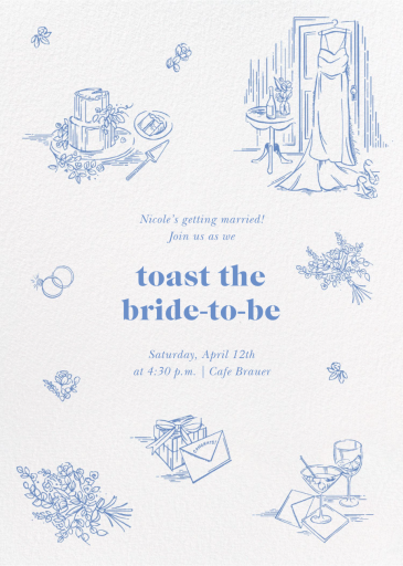 Wedding Vignettes - Bridal Shower Invitation by kate spade new york