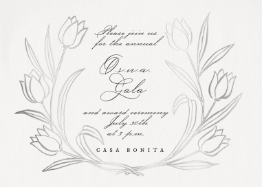 Tulip Border - Gala Invitation by Emilia Wickstead