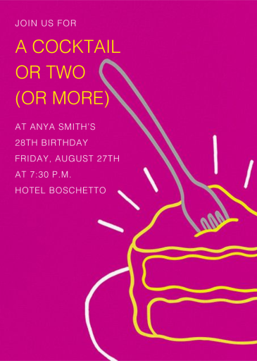 Radiant Birthday Cake - Birthday Invitation by Paperless Post