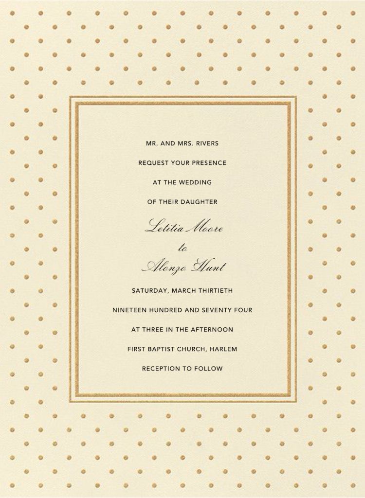 La Pavillion I Invitation