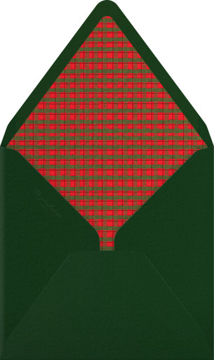 Plaid Wreath Frame - Paperless Post Envelope