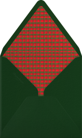 Plaid Wreath Frame - Paperless Post Envelope