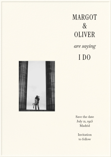 Picture Block - Save the Date by Paperless Post