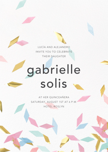 Flutter - Quinceañera Invitation by CONFETTISYSTEM