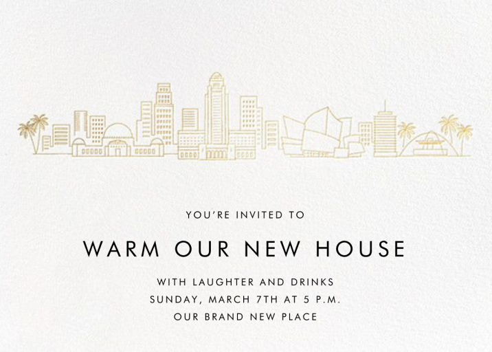 City Skyline View - Housewarming Invitation by Paperless Post