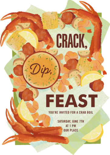 Crab Feast - Invitation by Paperless Post
