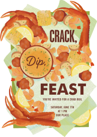 Crab Feast by Paperless Post
