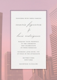 City Panoramic - Wedding Invitation by Paperless Post