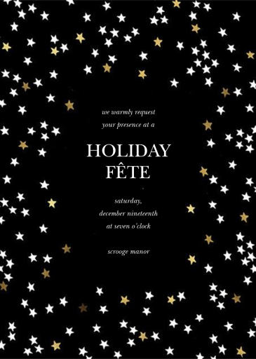 Sky Glitter - Holiday Card by kate spade new york