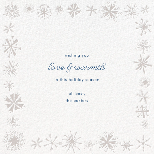 Freehand Snowflake - Holiday Save the Date by Paperless Post