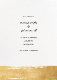 Simple Brushstroke - Save the Date by Sugar Paper