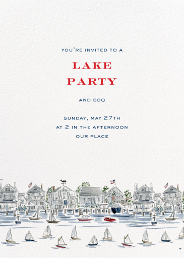 Sunny Harbor (Riley Sheehey) - Summer Party Invitation by Dogwood Hill