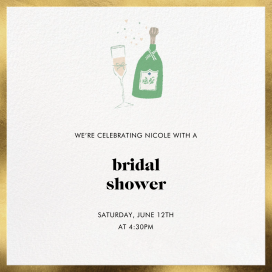 Champ Flute - Bridal Shower Invitation by kate spade new york