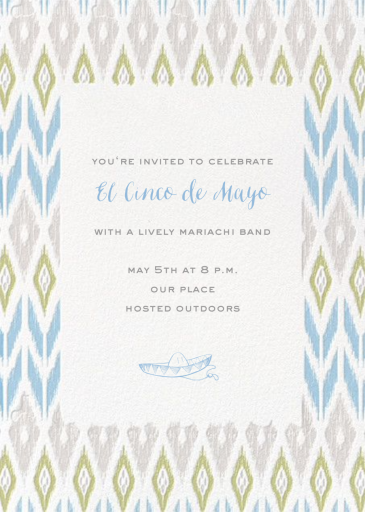 Ikat - Cinco de Mayo Invitation by Paperless Post