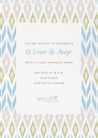 Ikat - Cinco de Mayo Invitation by Paperless Post