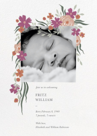 Spring Impasto - Birth Announcement by Paperless Post
