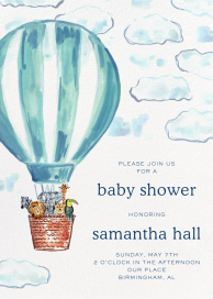Hot Air Balloon Ride (Evelyn Henson) - Baby Shower Invitation by Dogwood Hill