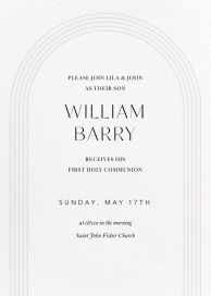 Embossed Arch - First Communion Invitation by Paperless Post