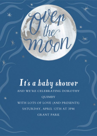 Over the Moon - Baby Shower Invitation by Paper Source
