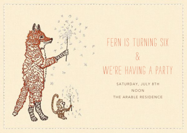 Two Wishes - Birthday Invitation by Coral & Tusk