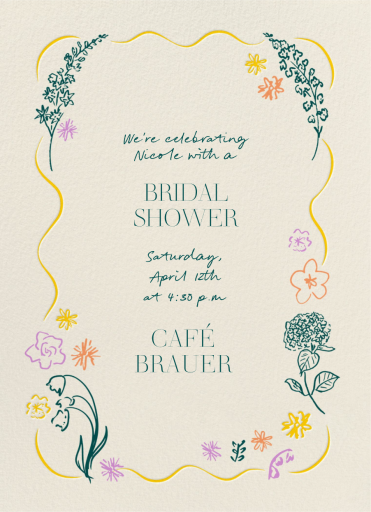 Whispering Petals - Invitation by Pulp Templates Co.