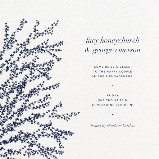 Forsythia Branch - Engagement Party Invitation by Paperless Post