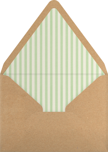 Gingham Floral Baby Shower Invitation Envelope