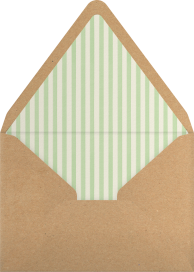 Sobre para invitación « Baby Shower » con estampado floral de cuadros vichy