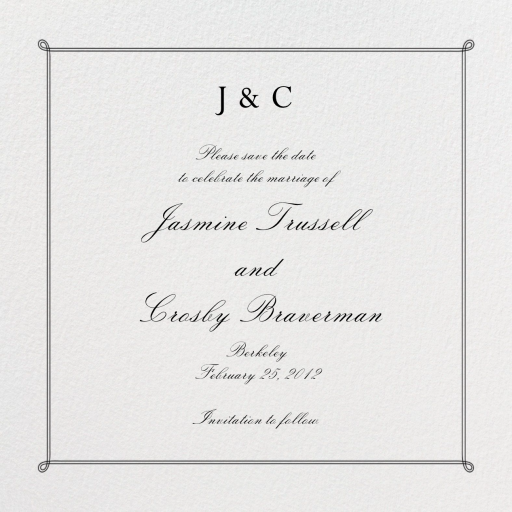 Double Loop Frame by Paperless Post