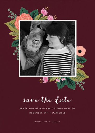 September Herbarium (Photo Save the Date) by Rifle Paper Co.