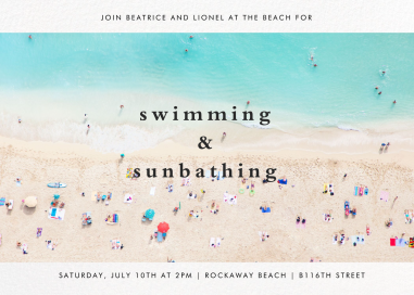 Beach - Summer Party Invitation by Gray Malin