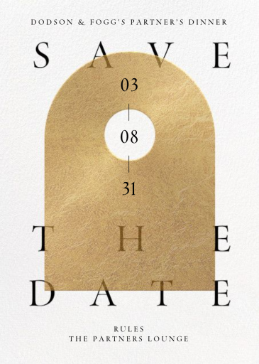 Golden Day - Save the Date by Paperless Post