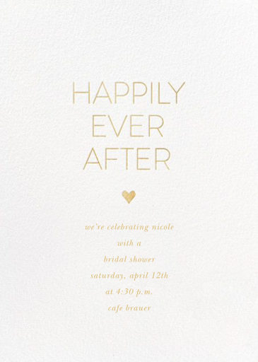 Ever After (SP) - Bridal Shower Invitation by Sugar Paper