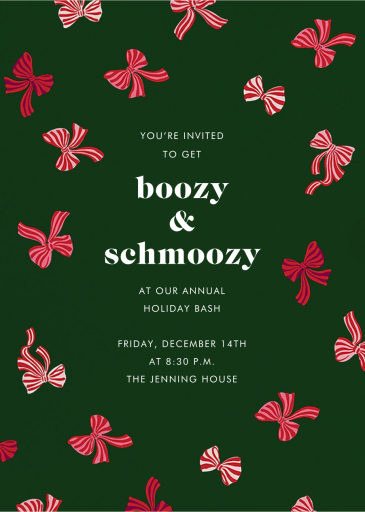 Peppermint Bows - Ramadan & Eid Invitation by kate spade new york