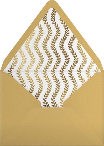 Gold Leaves - Paperless Post Envelope
