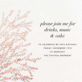 Forsythia Branch - Birthday Invitation by Paperless Post