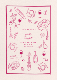 Table Doodle - Get-Together Invitation by Pulp Templates Co.