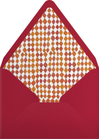 Sobre para invitación con diseño botánico en acuarela