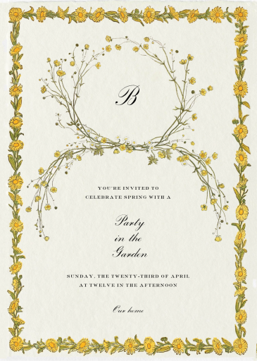 Day’s Eye - Spring Party Invitation by Stephanie Fishwick